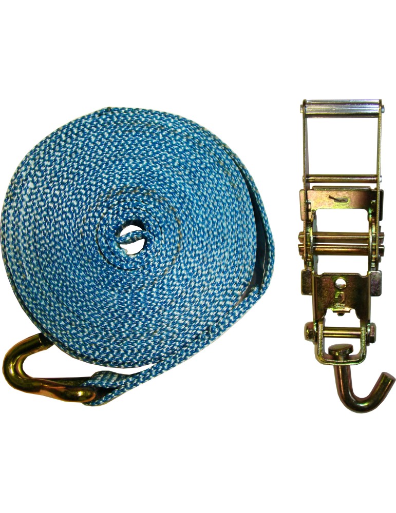 Sangle d'Arrimage Crochet Simple avec Cliquet 5m